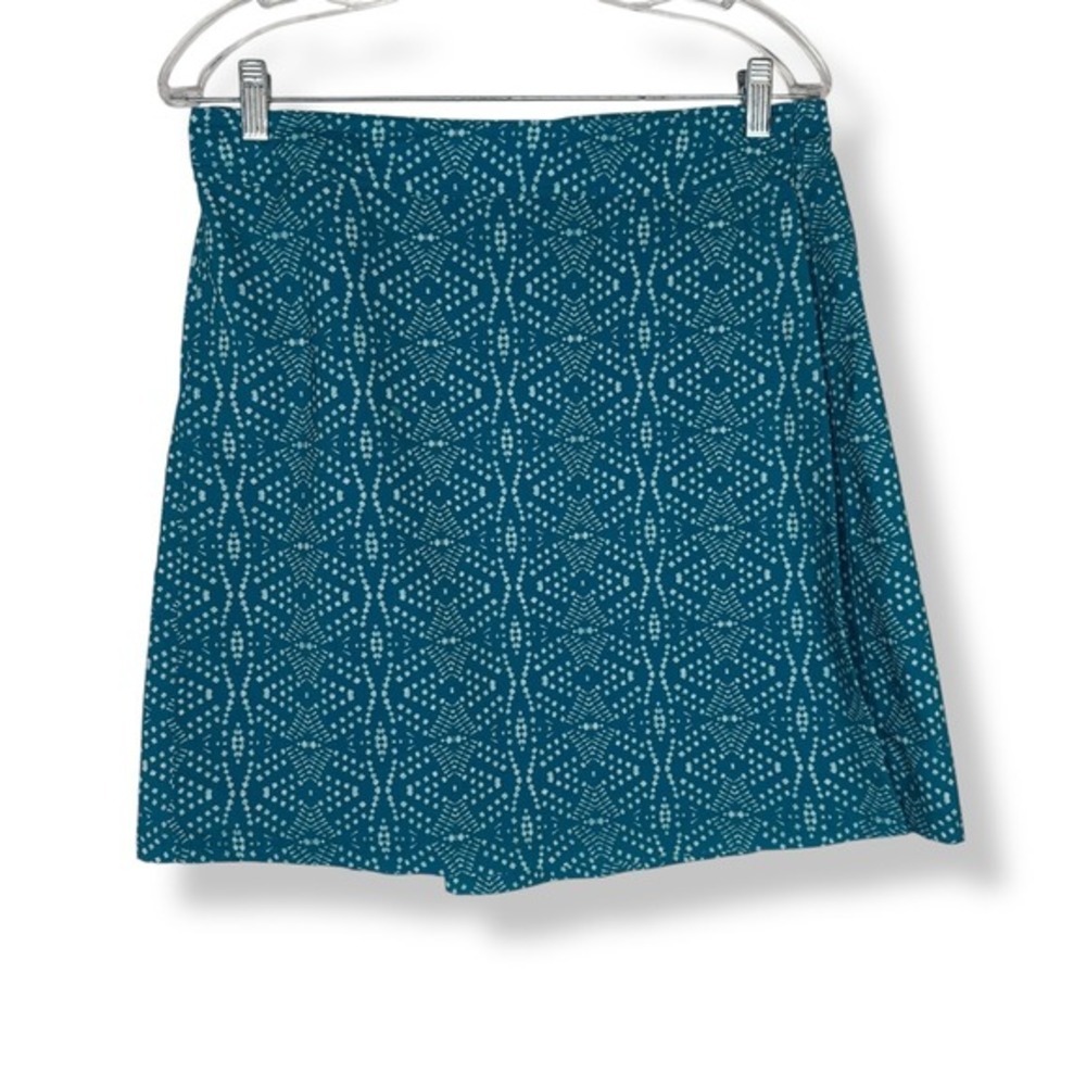 RipSkirt Hawaii Coverup Wrap Skirt Womens Size Medium Teal Geometric Pool‎ Swim